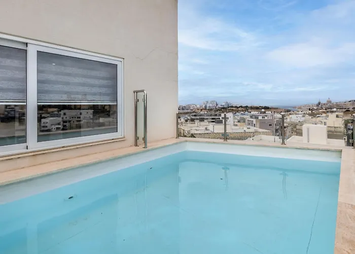 Ta Xbiex, Luxury Penthouse For Families Only, With Pool And Seaview, Malta *
